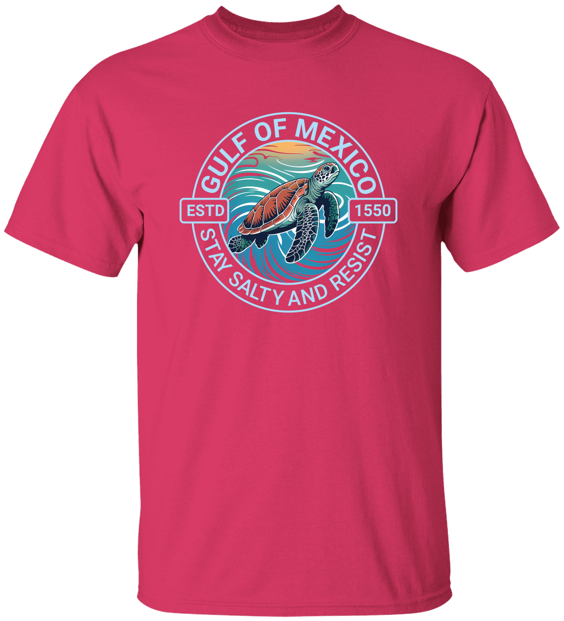 STAY SALTY AND RESIST GULF OF MEXICO T-SHIRT