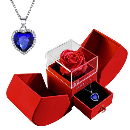 Eternal Rose Apple Gift Box Women Necklace