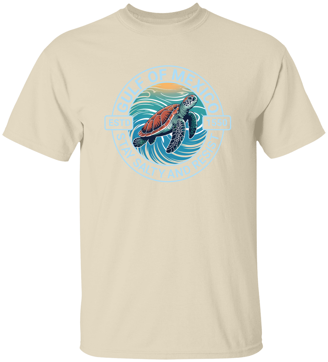 STAY SALTY AND RESIST GULF OF MEXICO T-SHIRT
