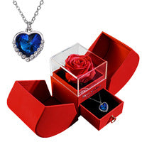 Eternal Rose Apple Gift Box Women Necklace