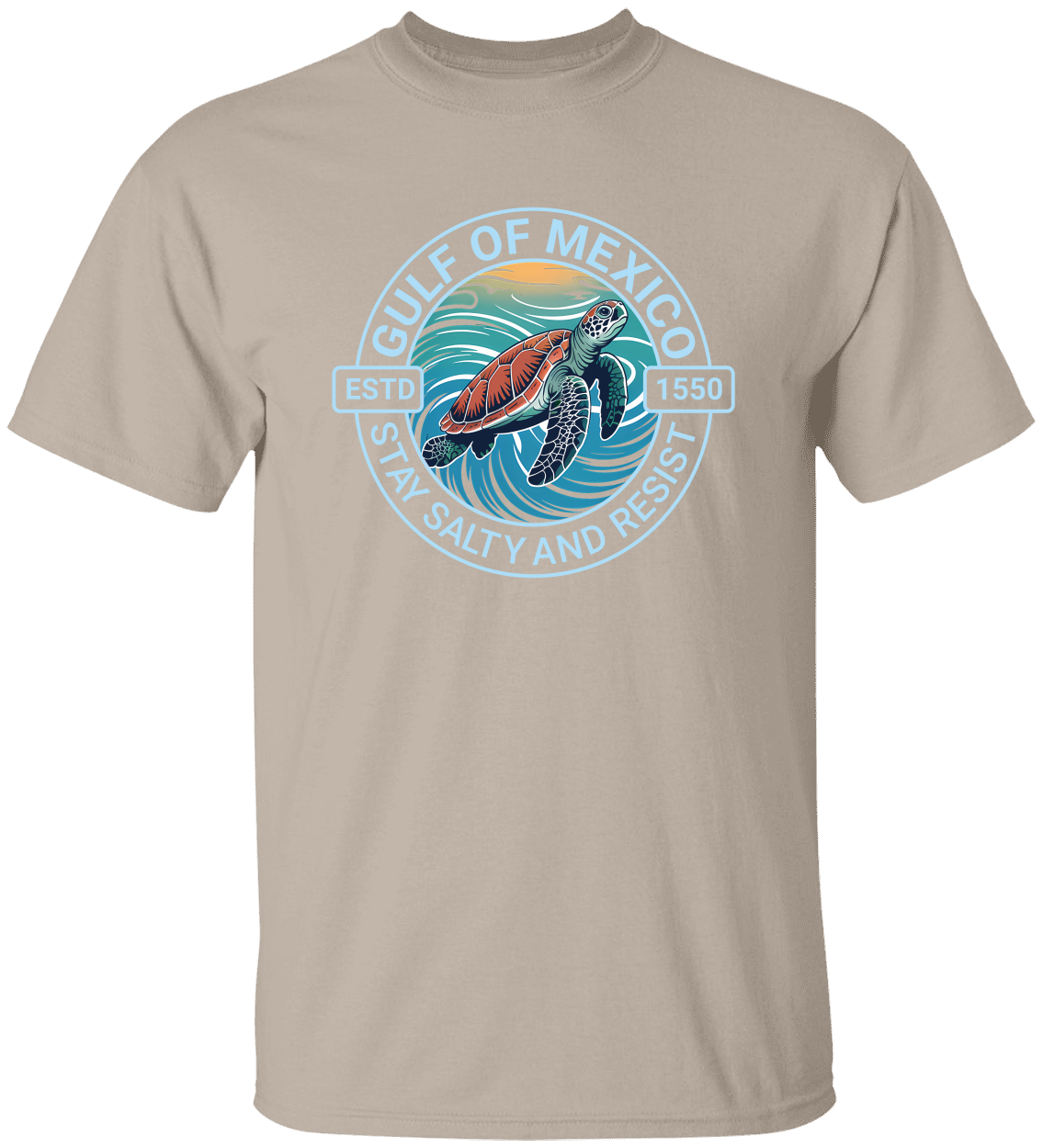 STAY SALTY AND RESIST GULF OF MEXICO T-SHIRT