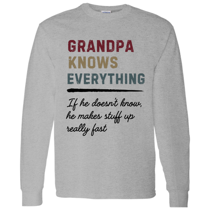 Grandpa Knows Everything T Shirt