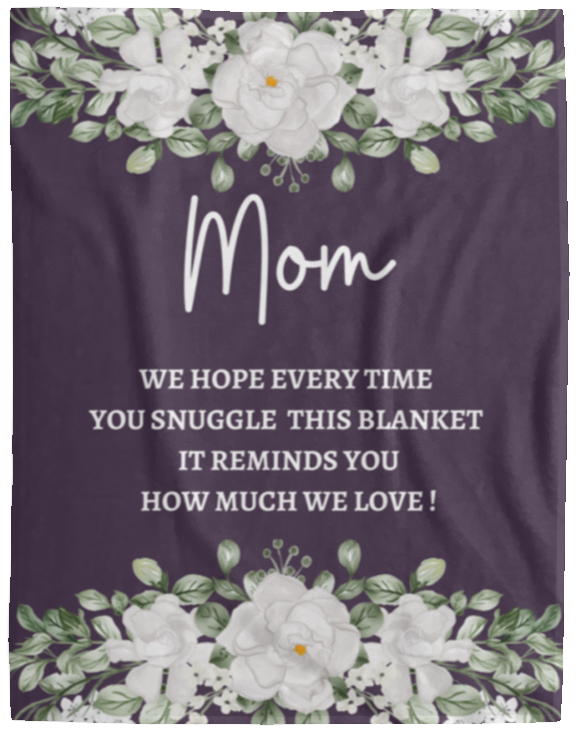 MOM FLOWER BLANKET| MOTHER'S DAY GIFT