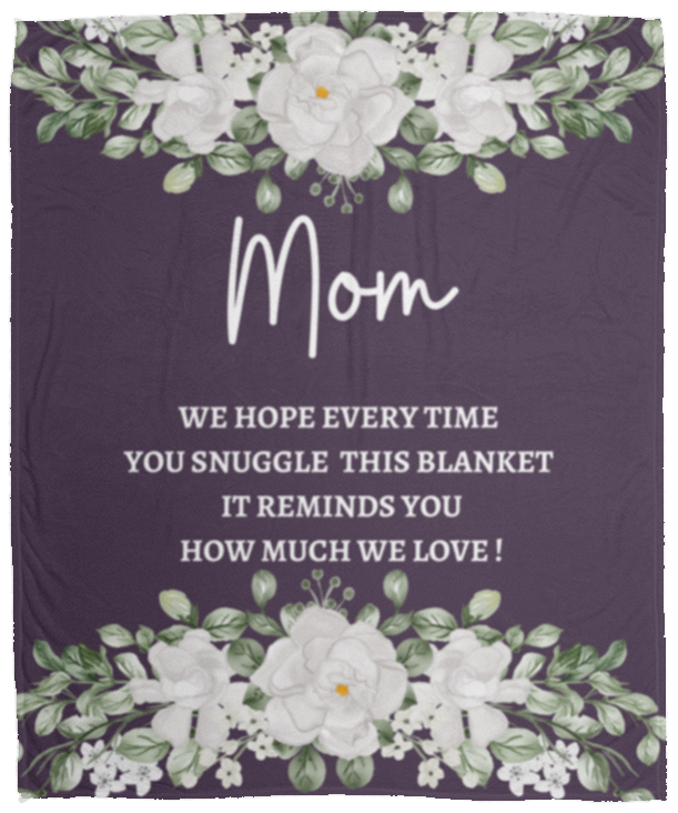 MOM FLOWER BLANKET| MOTHER'S DAY GIFT