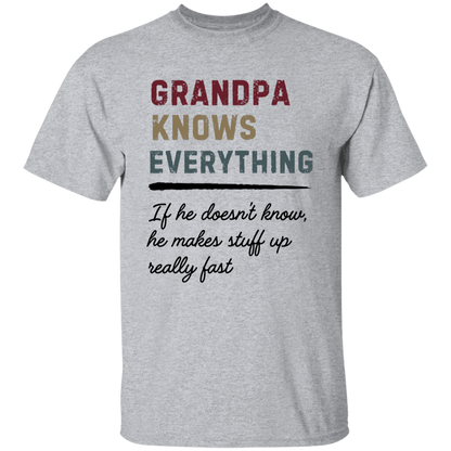 Grandpa Knows Everything T Shirt