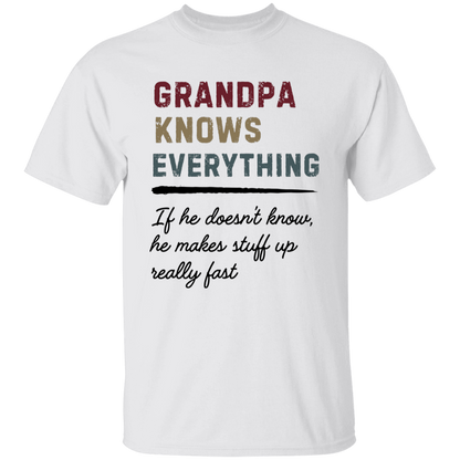 Grandpa Knows Everything T Shirt