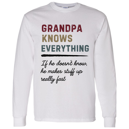 Grandpa Knows Everything T Shirt