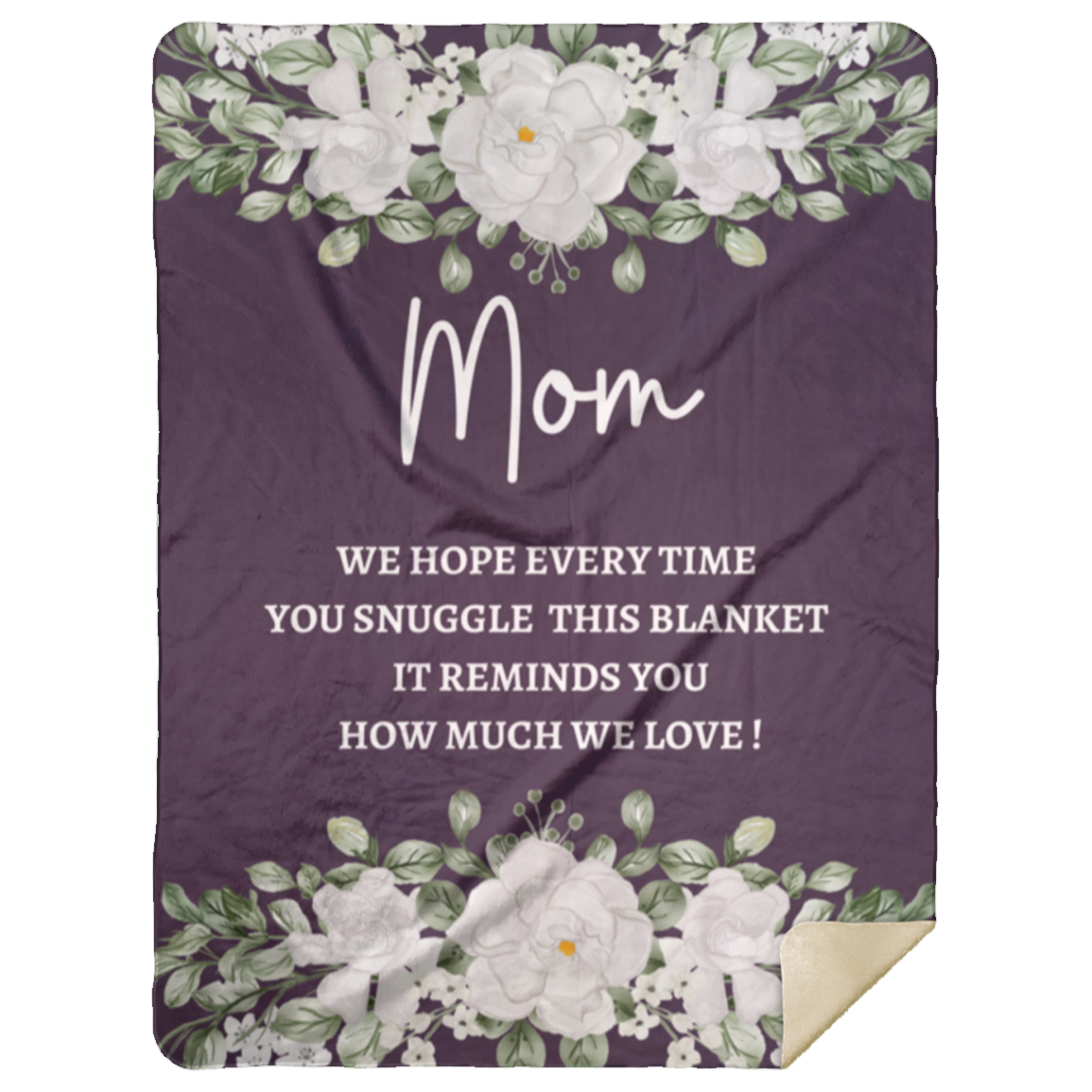 MOM FLOWER BLANKET| MOTHER'S DAY GIFT