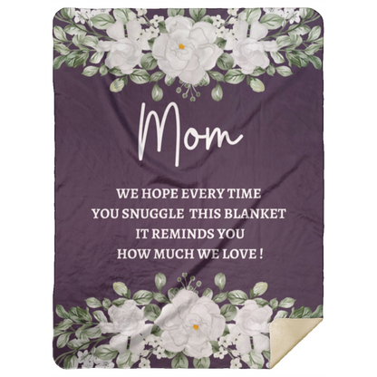 MOM FLOWER BLANKET| MOTHER'S DAY GIFT