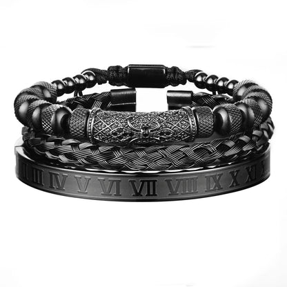 Men's Luxury 3pcs Roman Elegance Bracelet