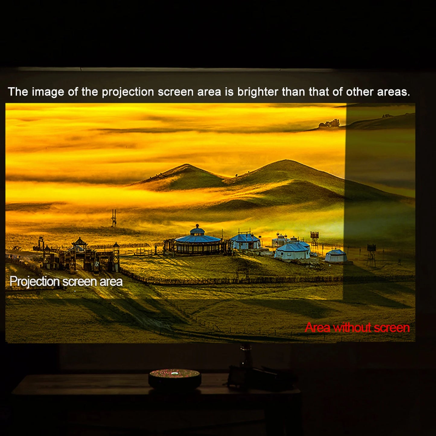 UltraBright Portable Projector Screen