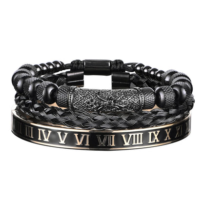 Men's Luxury 3pcs Roman Elegance Bracelet