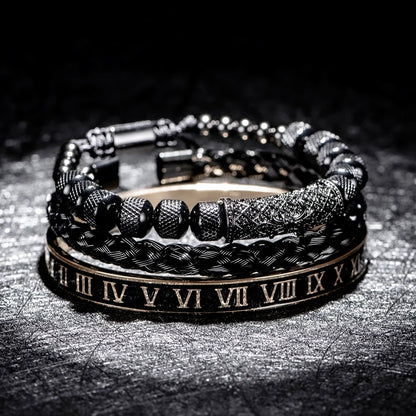 Men's Luxury 3pcs Roman Elegance Bracelet
