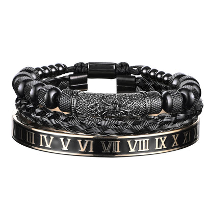 Men's Luxury 3pcs Roman Elegance Bracelet