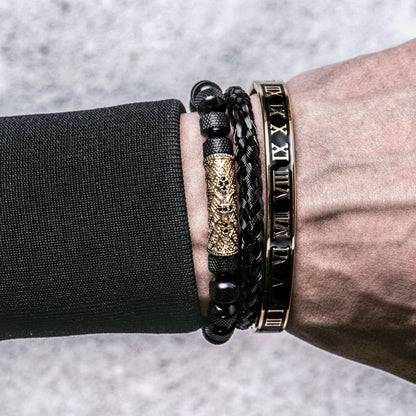 Men's Luxury 3pcs Roman Elegance Bracelet