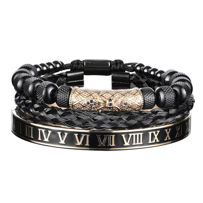 Men's Luxury 3pcs Roman Elegance Bracelet