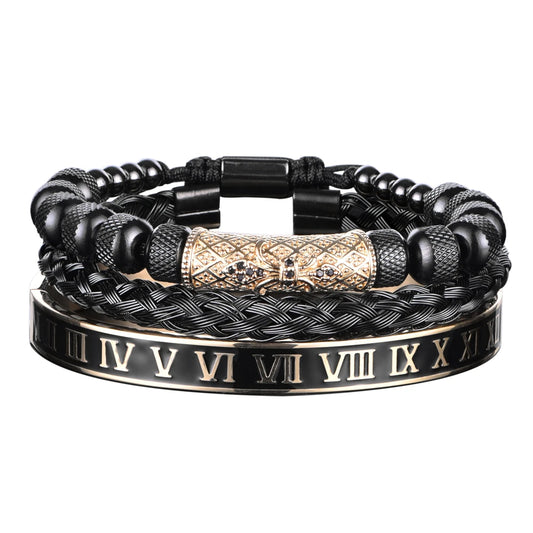Men's Luxury 3pcs Roman Elegance Bracelet