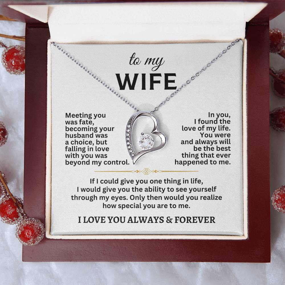 To My Wife Forever Love Necklace