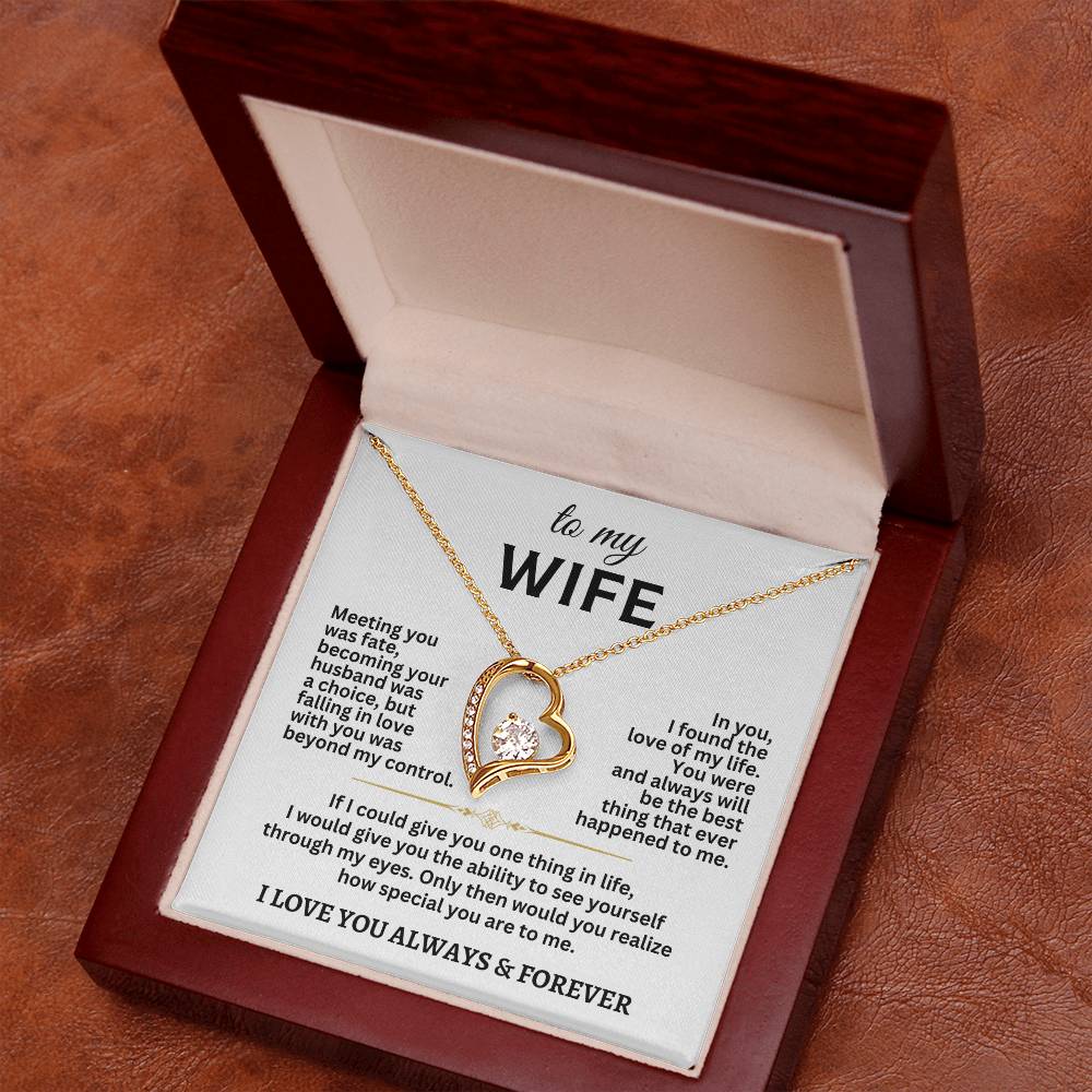 To My Wife Forever Love Necklace