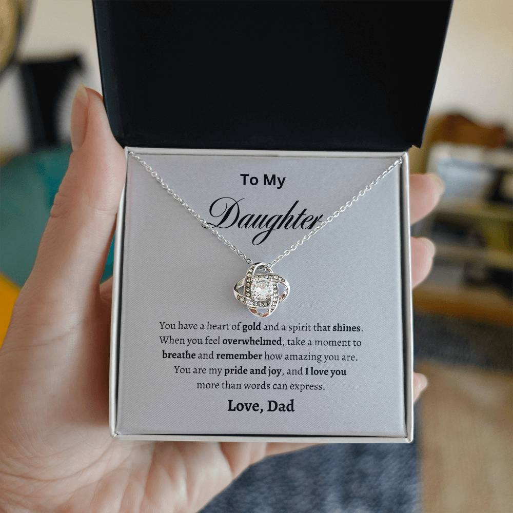 To My Daughter | Love Knot Necklace