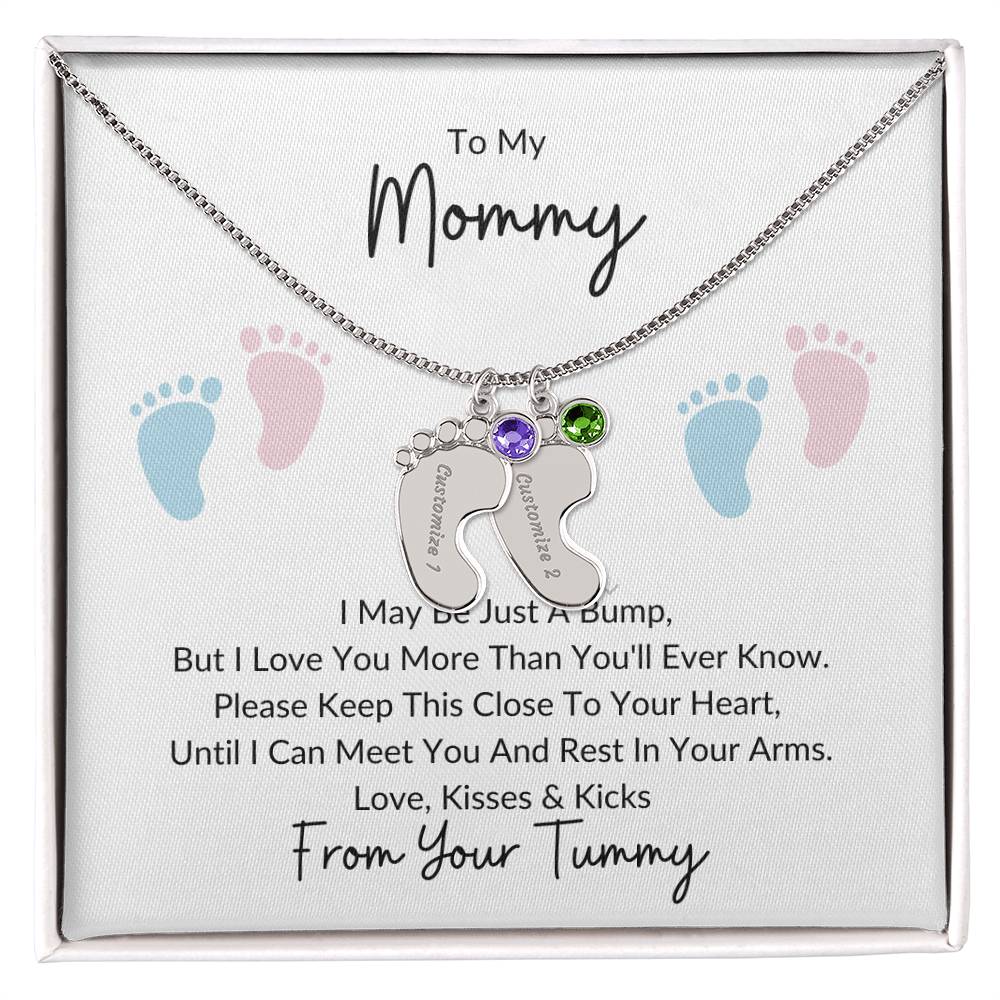 Mommy Bump Baby Feet