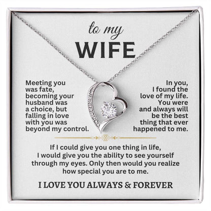 To My Wife Forever Love Necklace