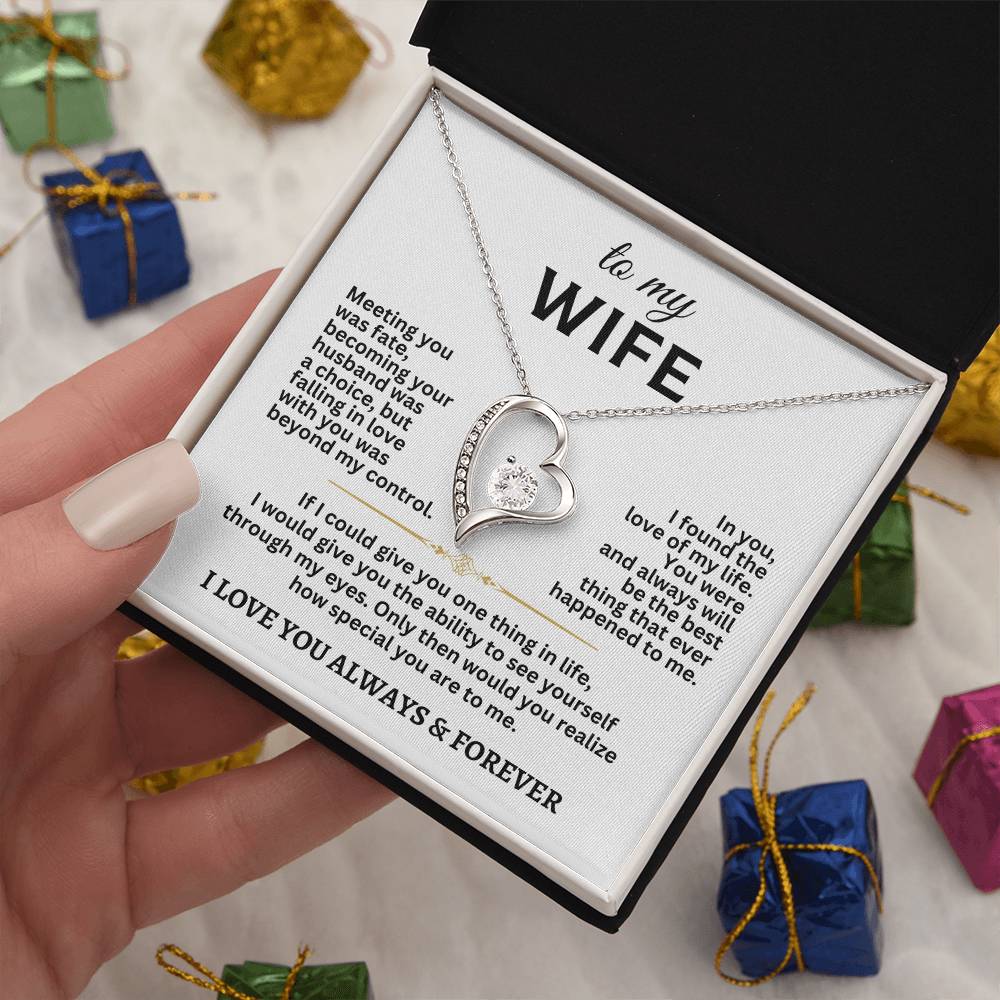 To My Wife Forever Love Necklace