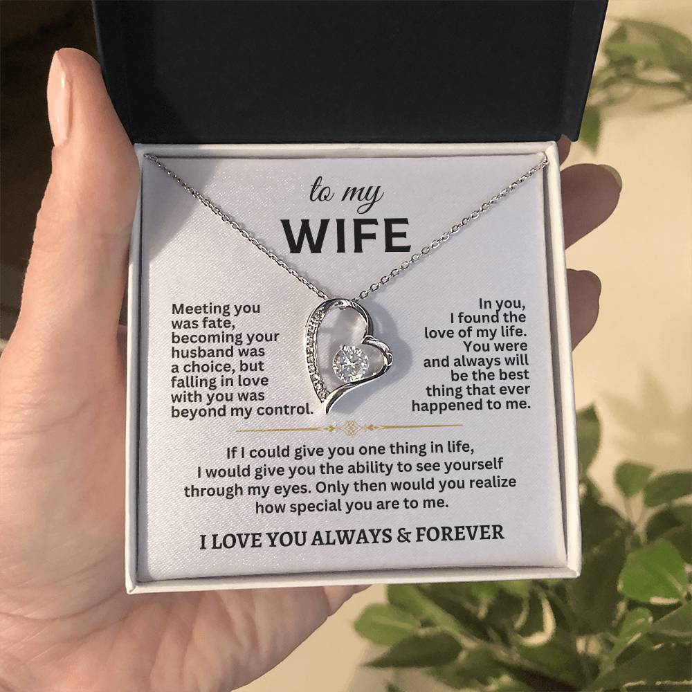 To My Wife Forever Love Necklace