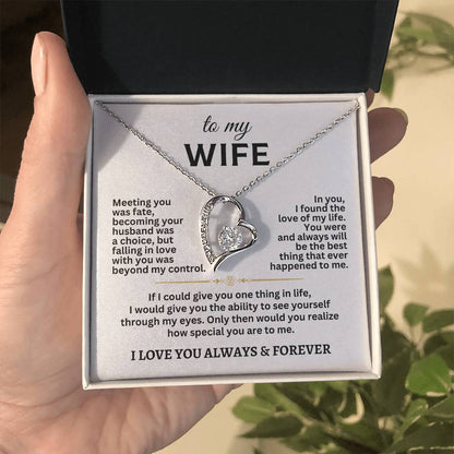 To My Wife Forever Love Necklace