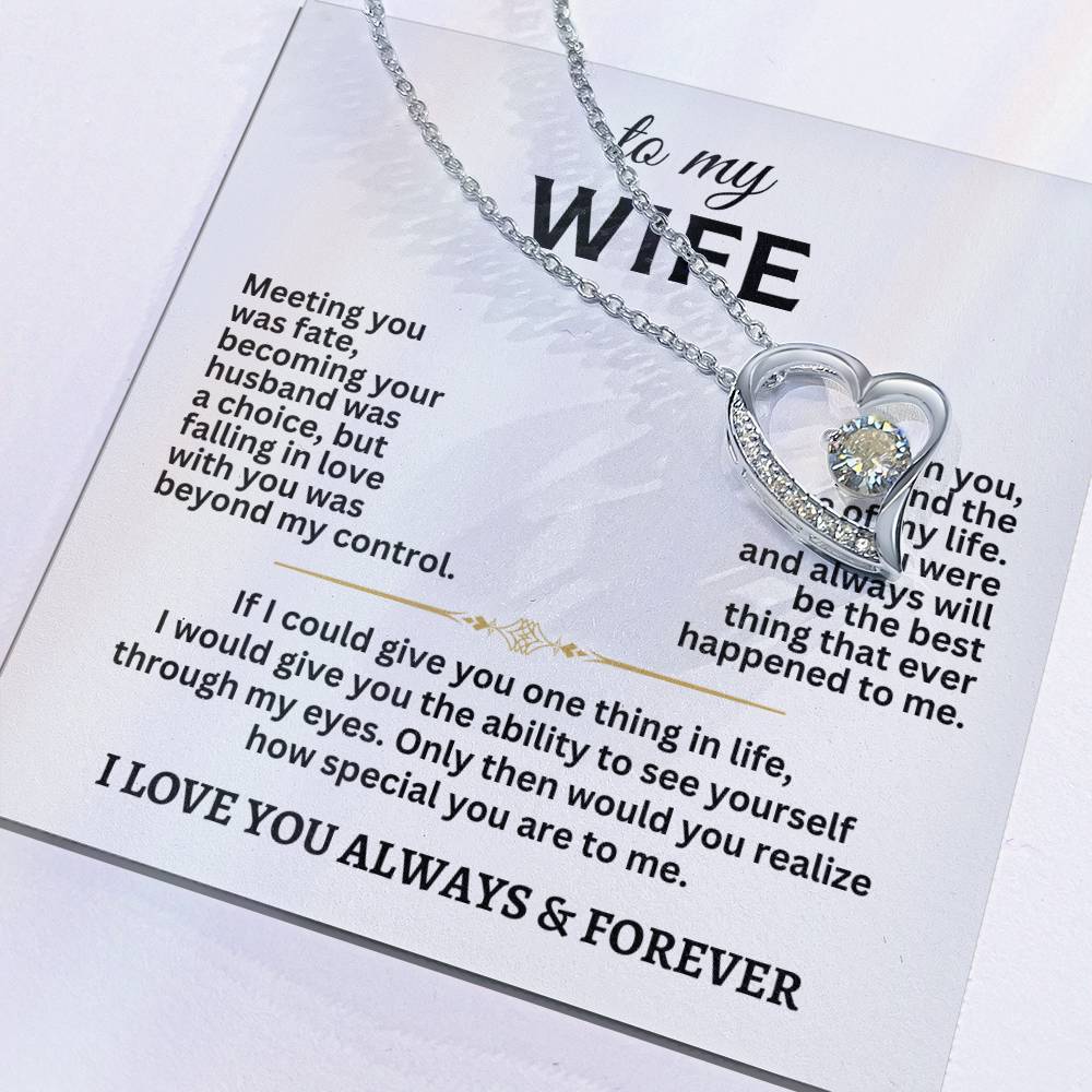 To My Wife Forever Love Necklace