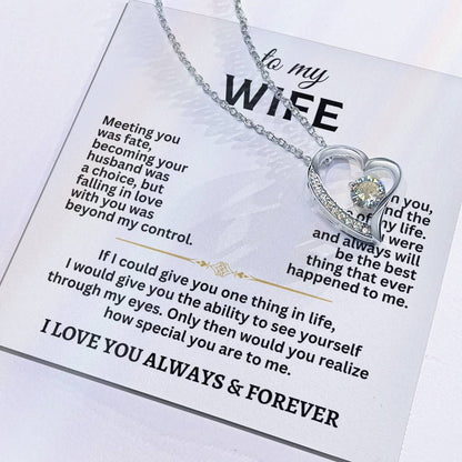 To My Wife Forever Love Necklace