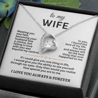 To My Wife Forever Love Necklace