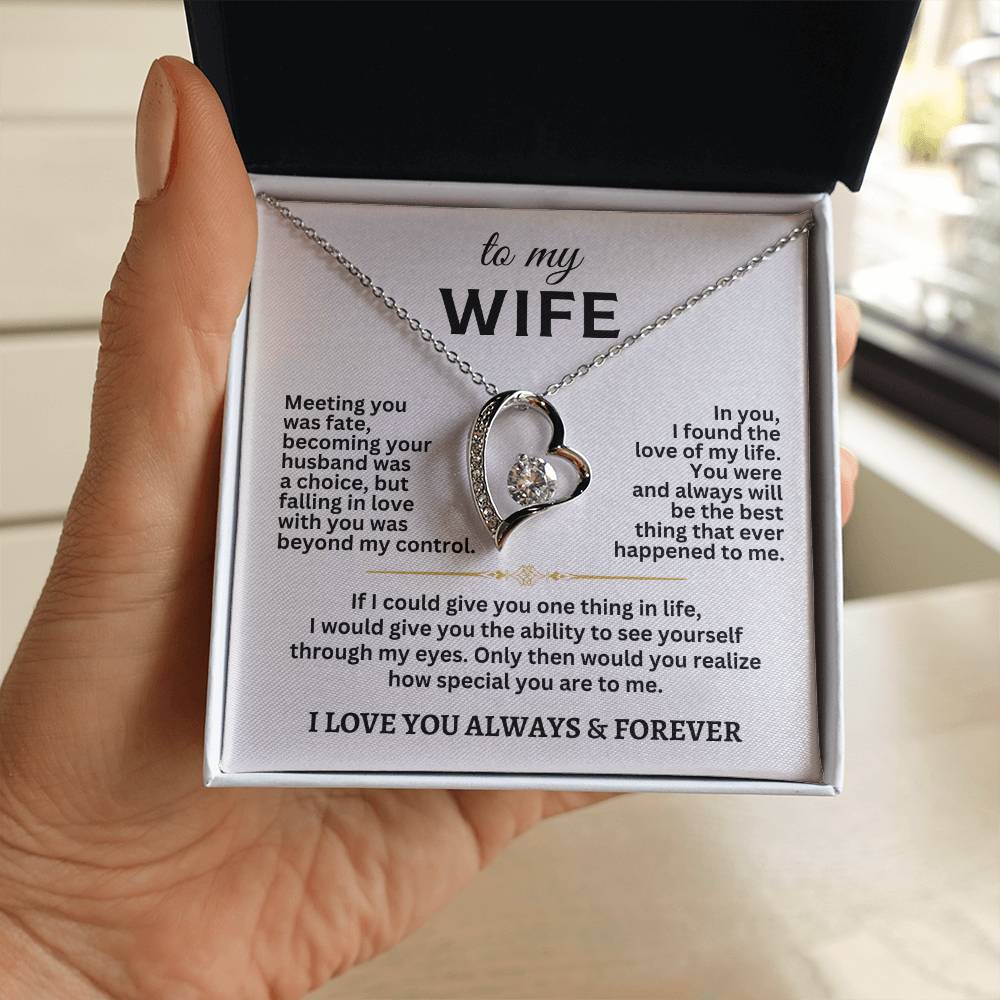 To My Wife Forever Love Necklace