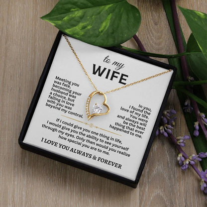 To My Wife Forever Love Necklace