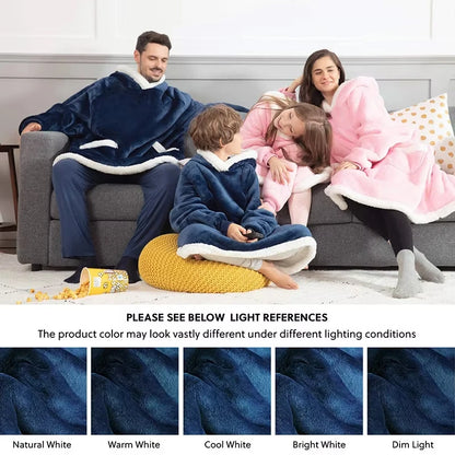 Warm Fleece Hoodie Blanket