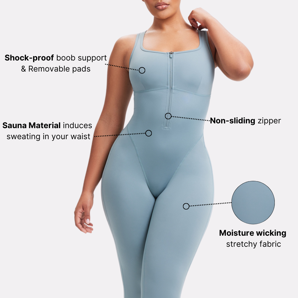 SweatSculpt Body Shaper Suit
